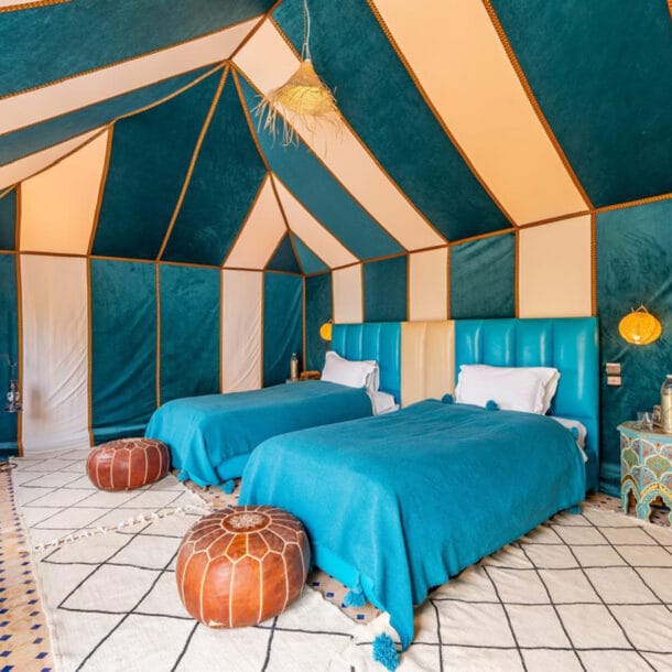 Deluxe Twin Tent - Sahara Magic Camp